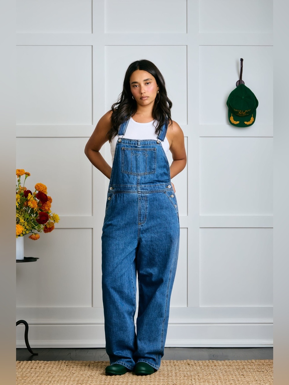 Dairy Boy, THE FARM OVERALLS, Blue Hen Sz Medium